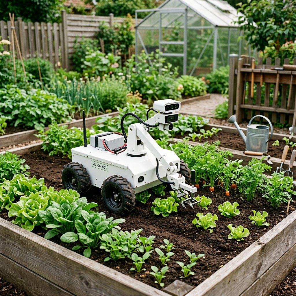 Autonomer Roboter im Garten